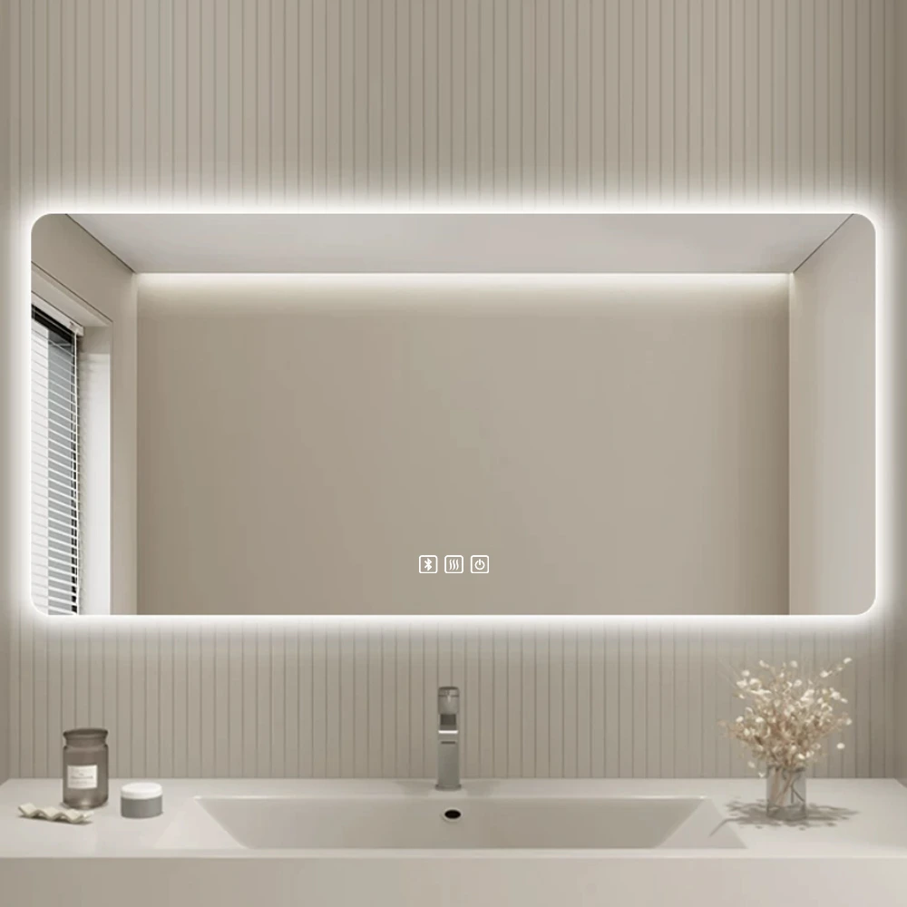 WS08F3-M2A Mirror 3-Key Touch Sensor Switch with Single-Color Stepless Dimming